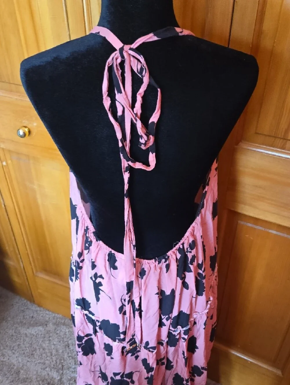 kate spade Pink Halter Floral Swim Coverup Maxi